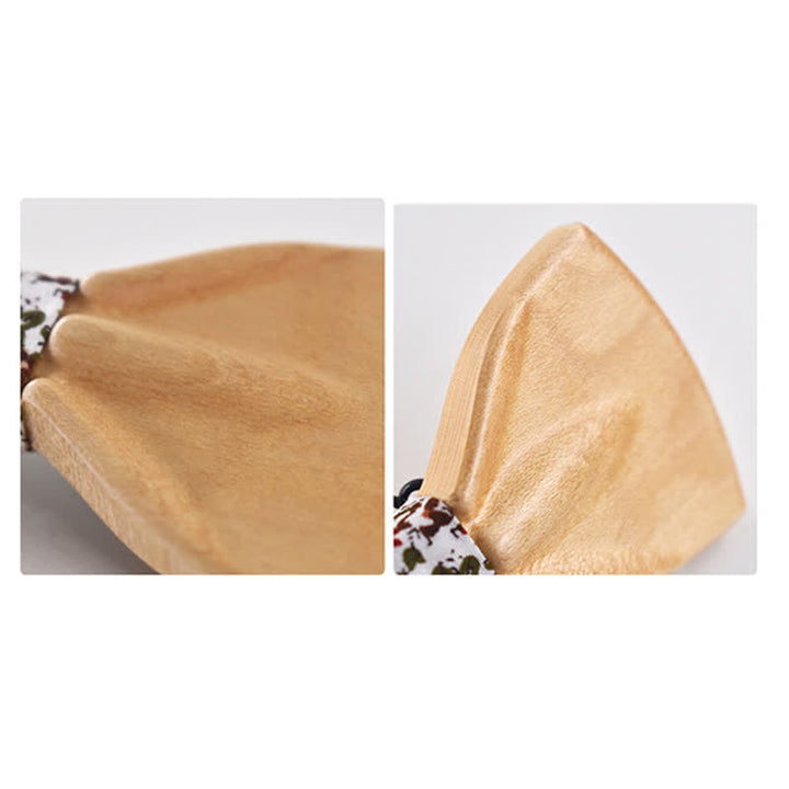 4er-Set modische 3D-Design Holz-Fliegen für Männer