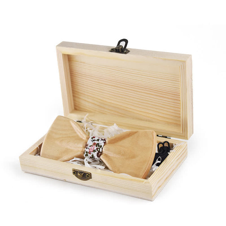 4er-Set modische 3D-Design Holz-Fliegen für Männer