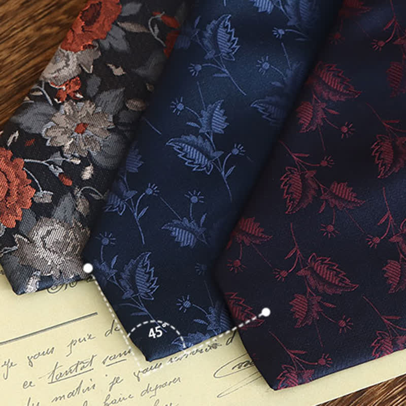 Krawatte mit Blumenmuster im Vintage-Stil für Herren - image 5