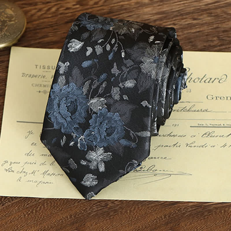 Krawatte mit Blumenmuster im Vintage-Stil für Herren - image 2