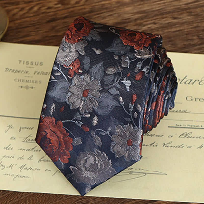 Krawatte mit Blumenmuster im Vintage-Stil für Herren - image 11