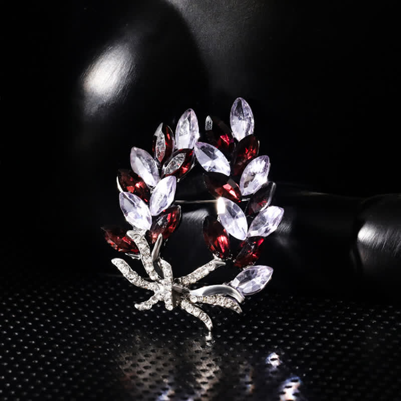 Luxus Weizenähren-Bouquet-Brosche für Frauen
