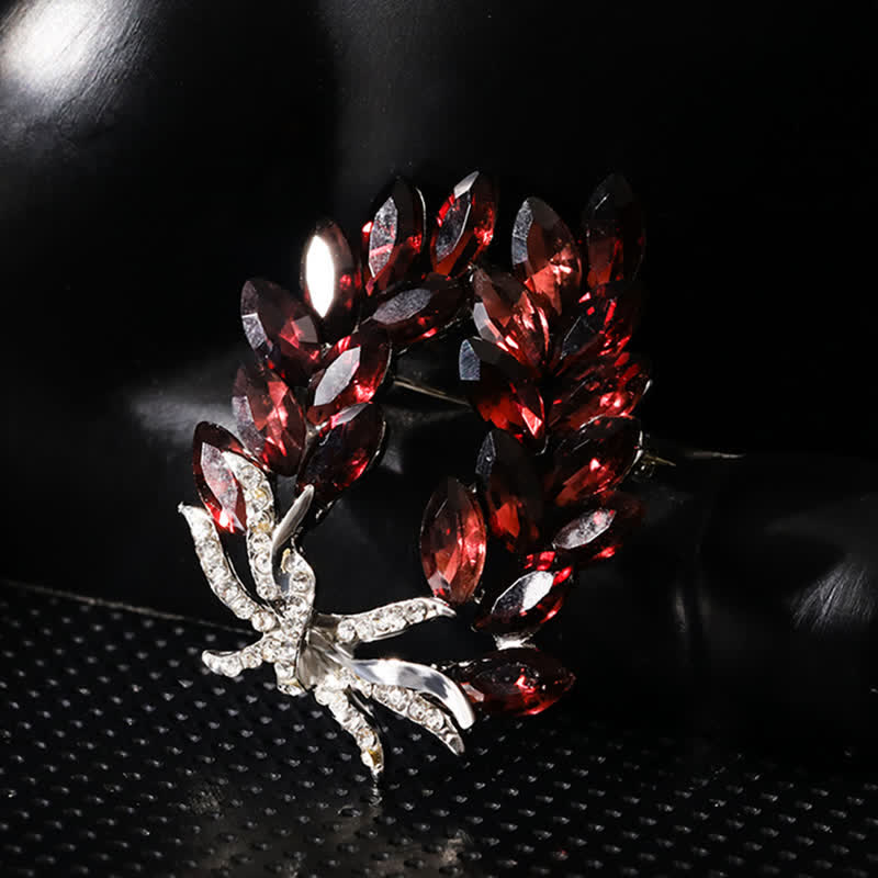 Luxus Weizenähren-Bouquet-Brosche für Frauen