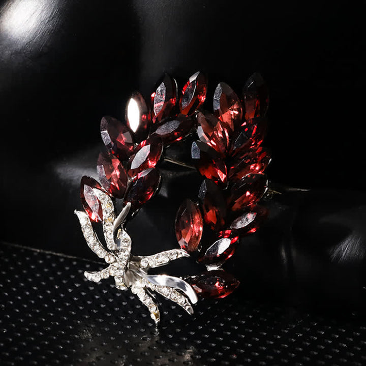 Luxus Weizenähren-Bouquet-Brosche für Frauen