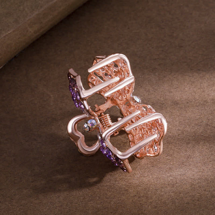 Frauen Bling Schleifenknoten Haar Kralle Haarklammer - image 4