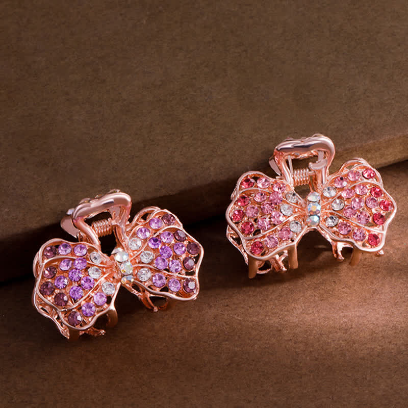 Frauen Bling Schleifenknoten Haar Kralle Haarklammer - image 7