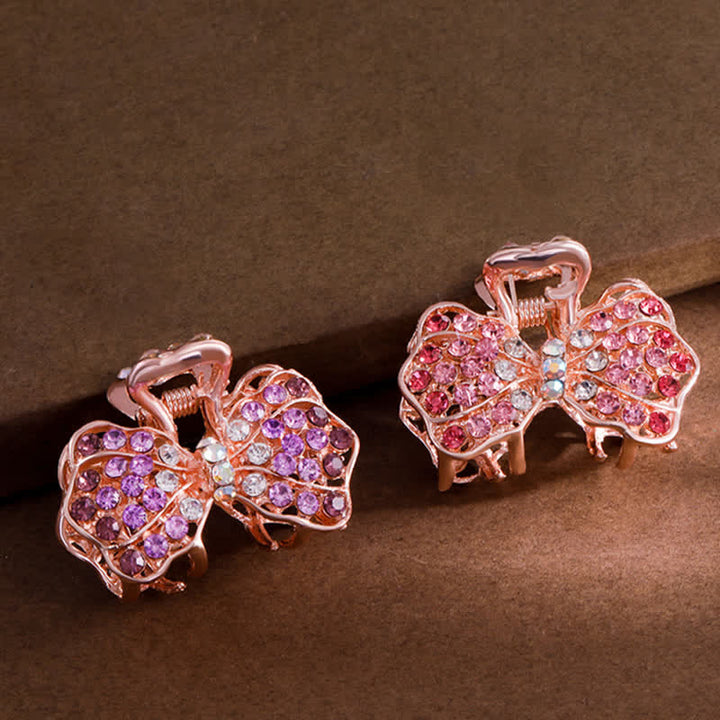 Frauen Bling Schleifenknoten Haar Kralle Haarklammer - image 7