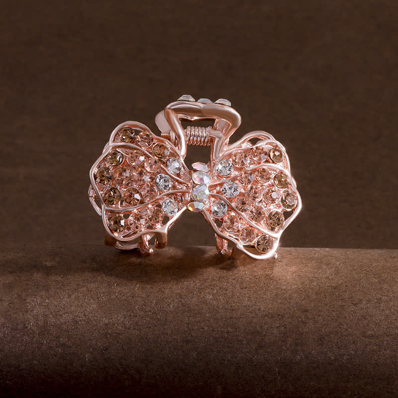 Frauen Bling Schleifenknoten Haar Kralle Haarklammer - Sekt - image 7