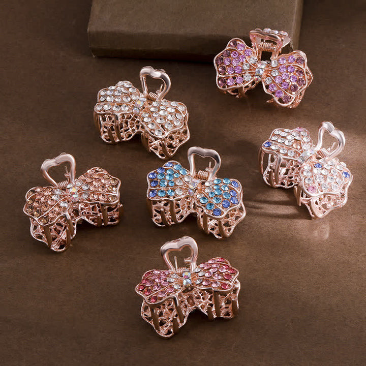 Frauen Bling Schleifenknoten Haar Kralle Haarklammer - image 4