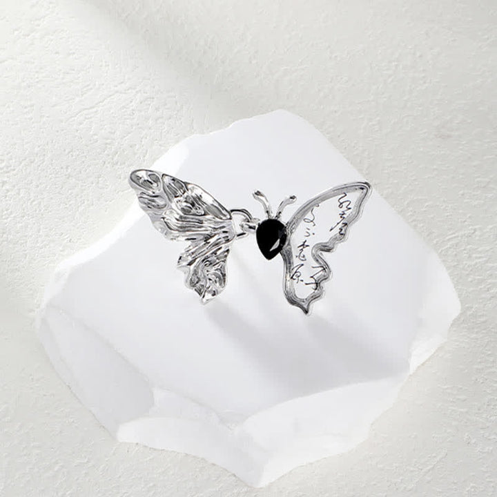 Frauen Schmetterling Abnehmbarer Knopf-Pins Jeans Gürtelclip - image 6