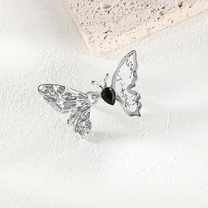 Frauen Schmetterling Abnehmbarer Knopf-Pins Jeans Gürtelclip - image 5