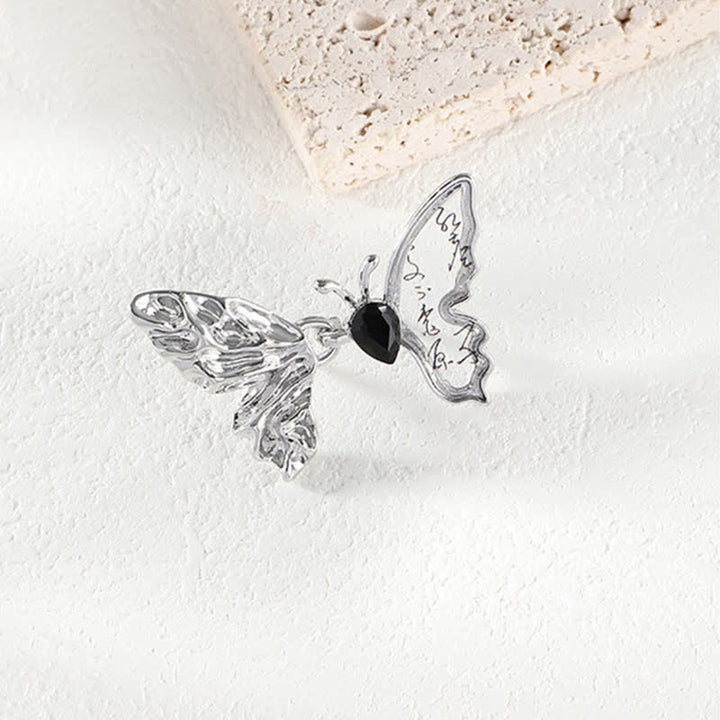 Frauen Schmetterling Abnehmbarer Knopf-Pins Jeans Gürtelclip - image 5