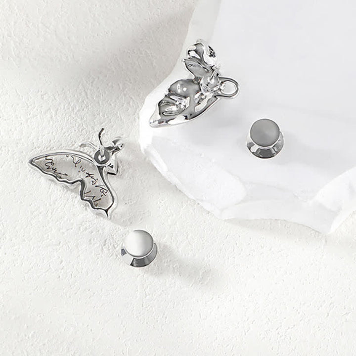 Frauen Schmetterling Abnehmbarer Knopf-Pins Jeans Gürtelclip - image 8