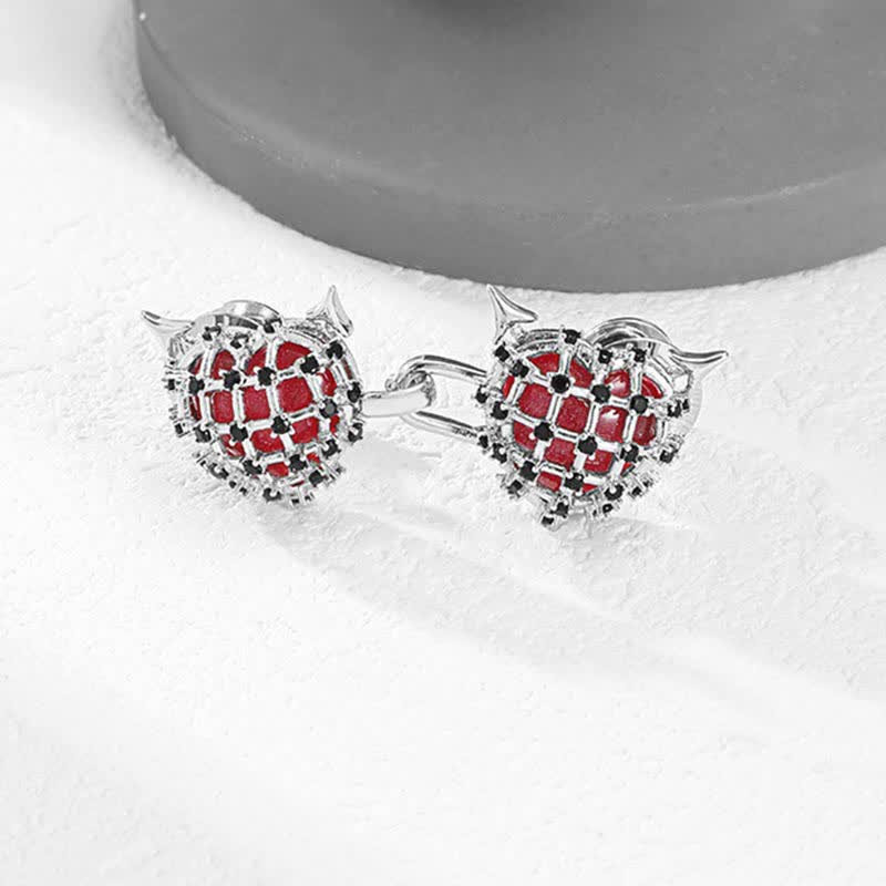 Damen-Little-Red-Devils-Knopf-Jeans-Gürtelschnalle - image 7