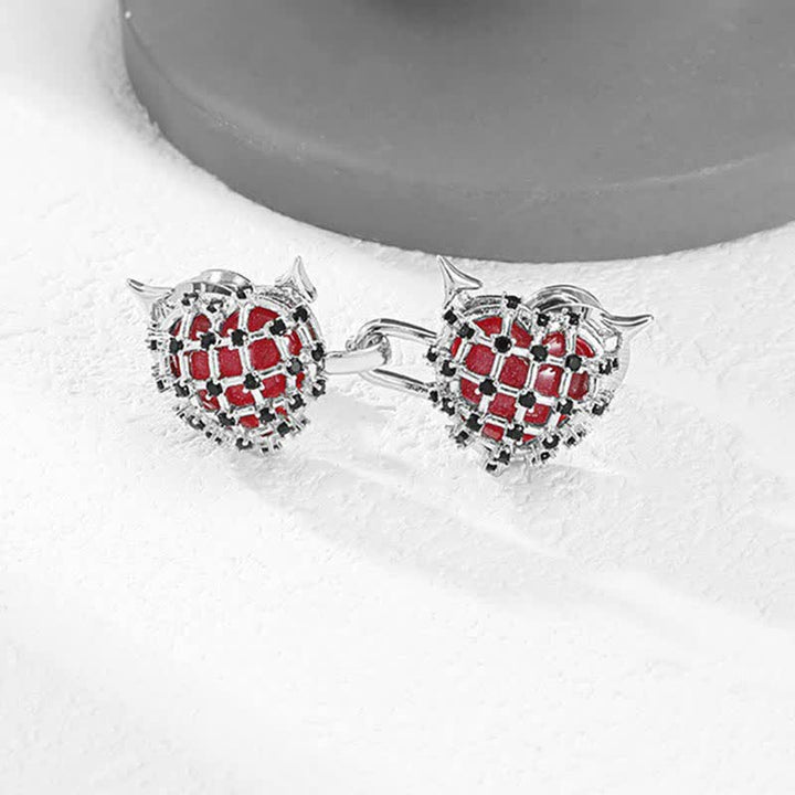Damen-Little-Red-Devils-Knopf-Jeans-Gürtelschnalle - image 7