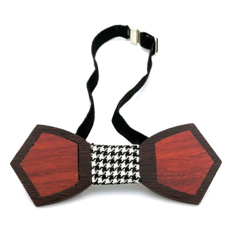 Herren Stilvolle Holzfurnier Schmetterling Fliege