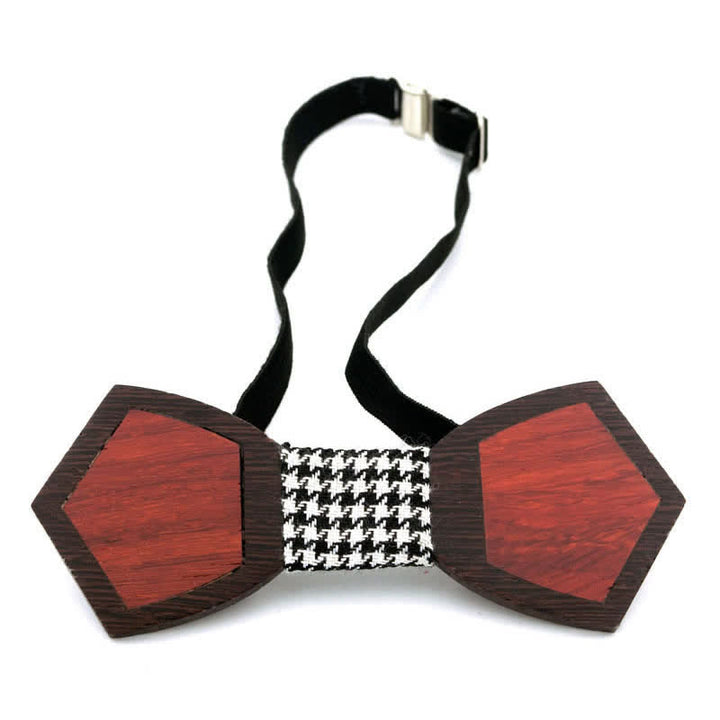 Herren Stilvolle Holzfurnier Schmetterling Fliege