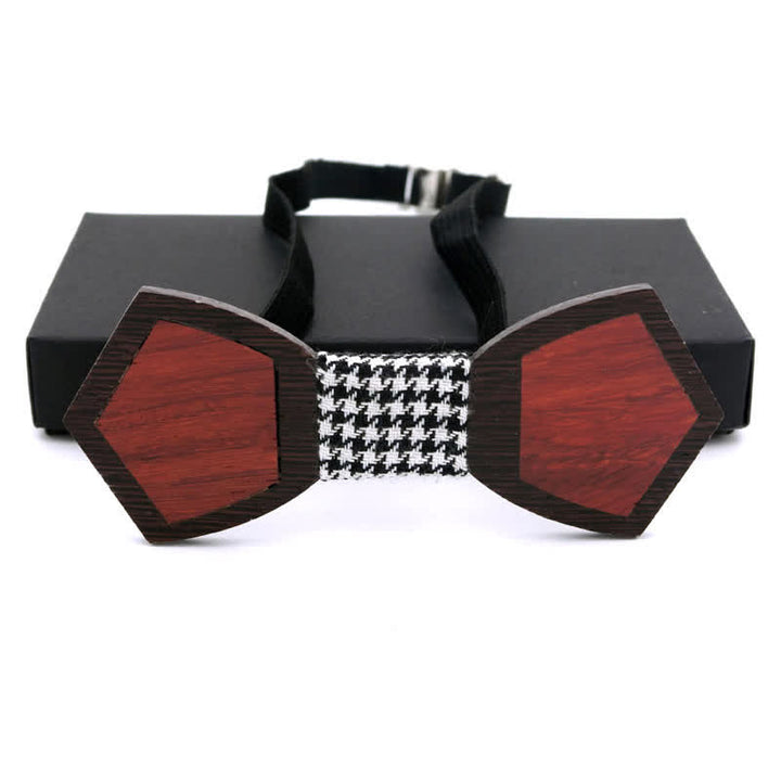 Herren Stilvolle Holzfurnier Schmetterling Fliege