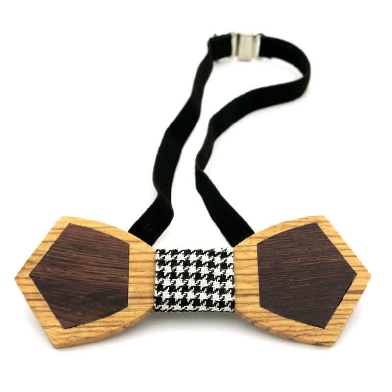 Herren Stilvolle Holzfurnier Schmetterling Fliege