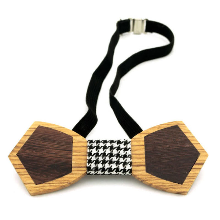 Herren Stilvolle Holzfurnier Schmetterling Fliege