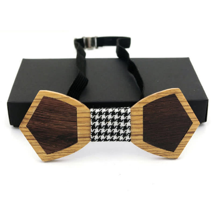 Herren Stilvolle Holzfurnier Schmetterling Fliege