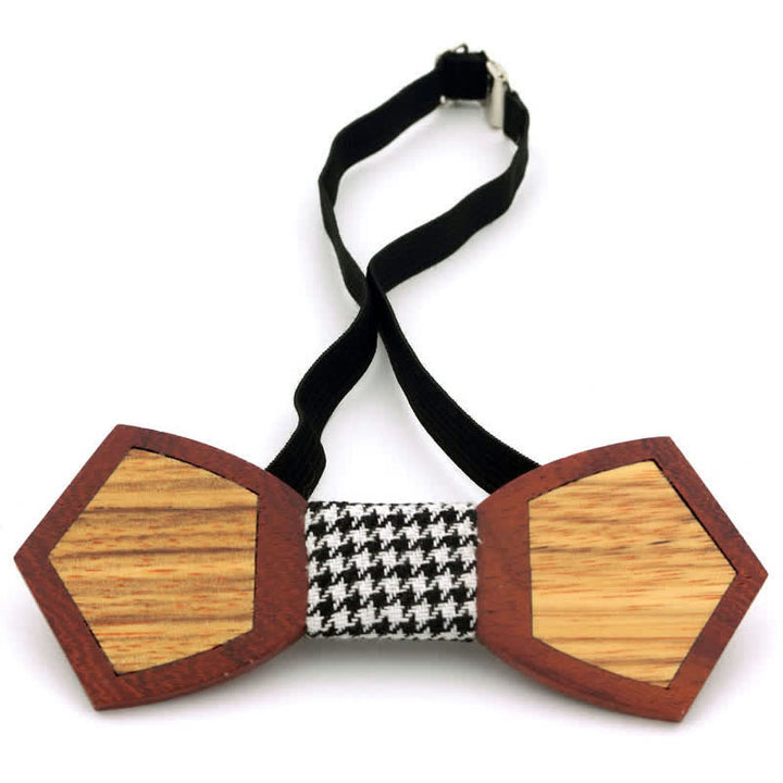 Herren Stilvolle Holzfurnier Schmetterling Fliege