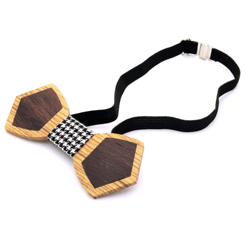 Herren Stilvolle Holzfurnier Schmetterling Fliege