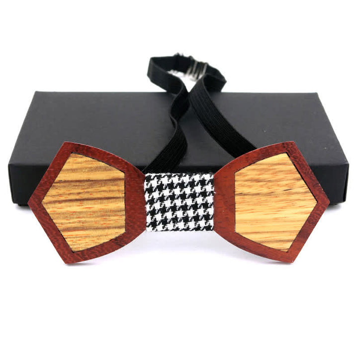 Herren Stilvolle Holzfurnier Schmetterling Fliege