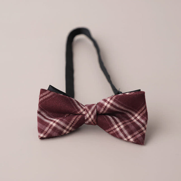 Herren Freizeit Formelle Party Retro Karo Fliege