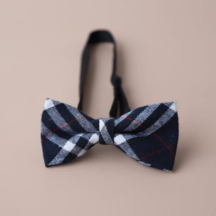 Herren Freizeit Formelle Party Retro Karo Fliege