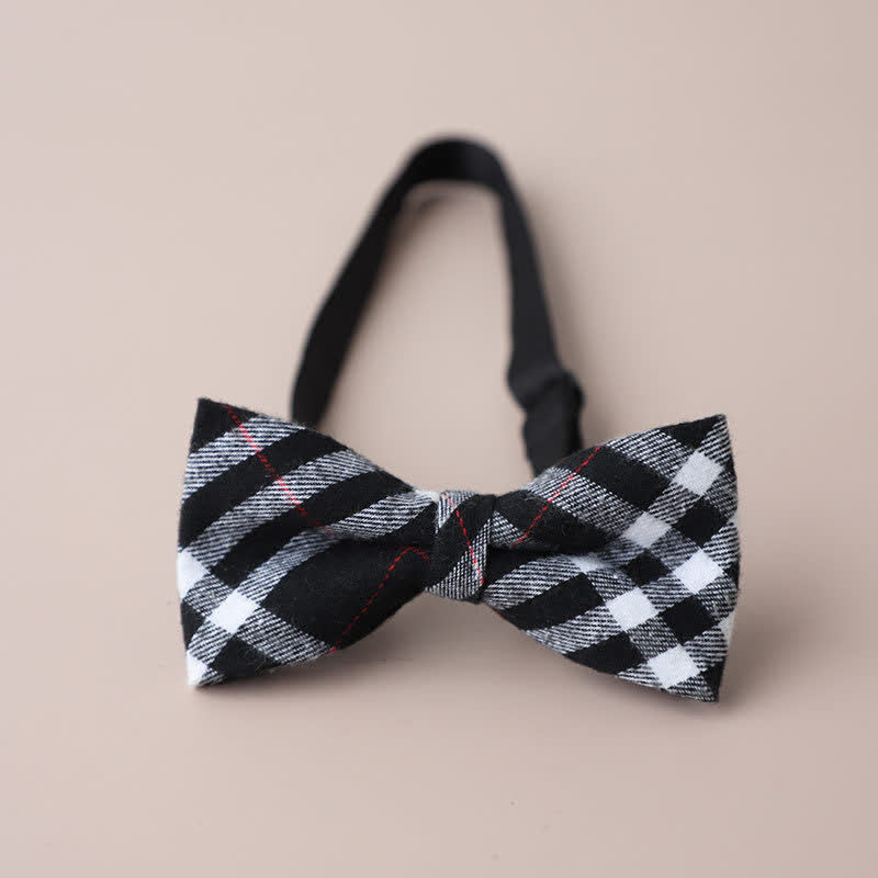 Herren Freizeit Formelle Party Retro Karo Fliege