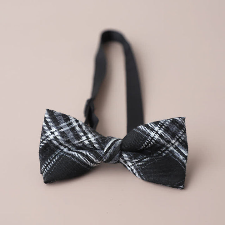 Herren Freizeit Formelle Party Retro Karo Fliege