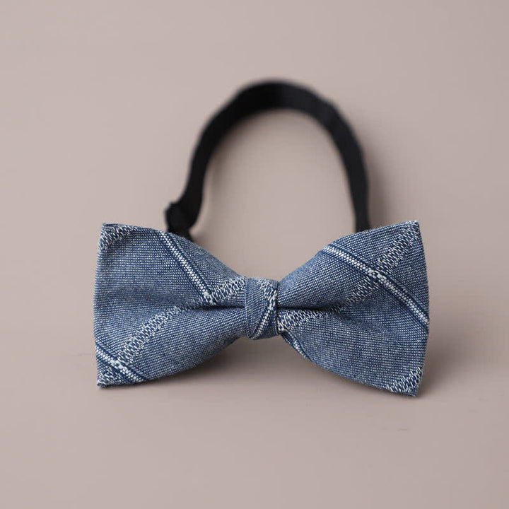 Herren Freizeit Formelle Party Retro Karo Fliege