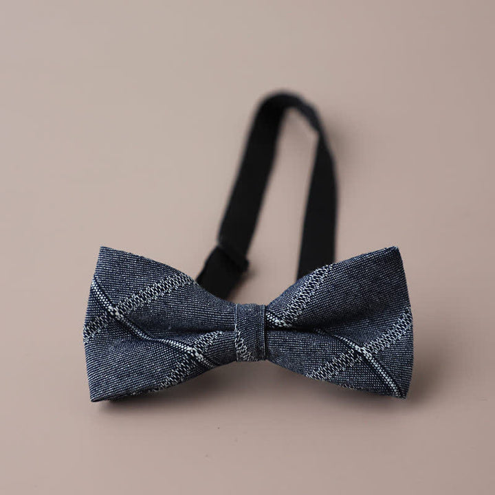 Herren Freizeit Formelle Party Retro Karo Fliege