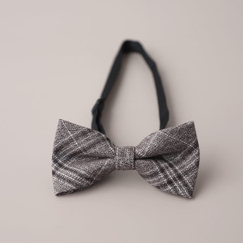 Herren Freizeit Formelle Party Retro Karo Fliege