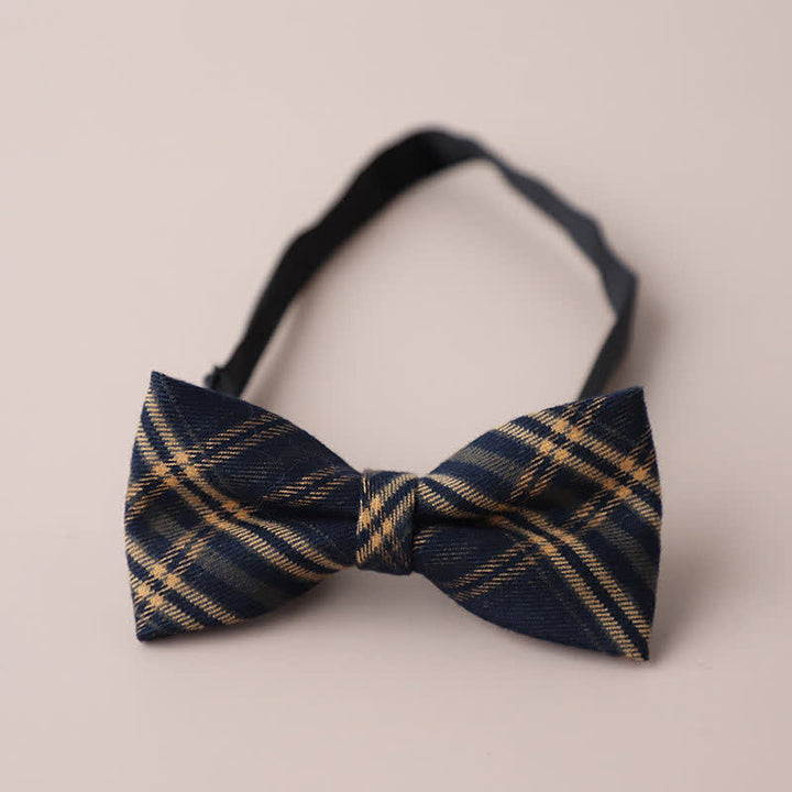 Herren Freizeit Formelle Party Retro Karo Fliege