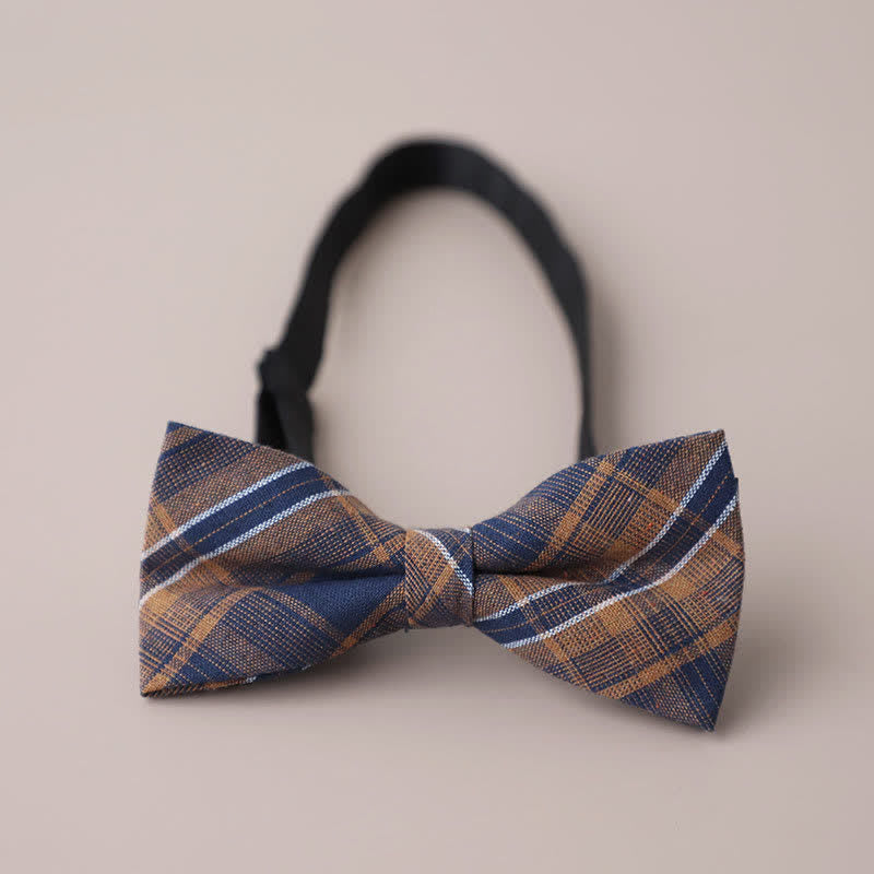 Herren Freizeit Formelle Party Retro Karo Fliege