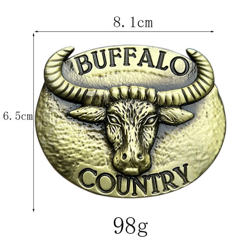 Herren DIY Buffalo Country Schnallenledergürtel