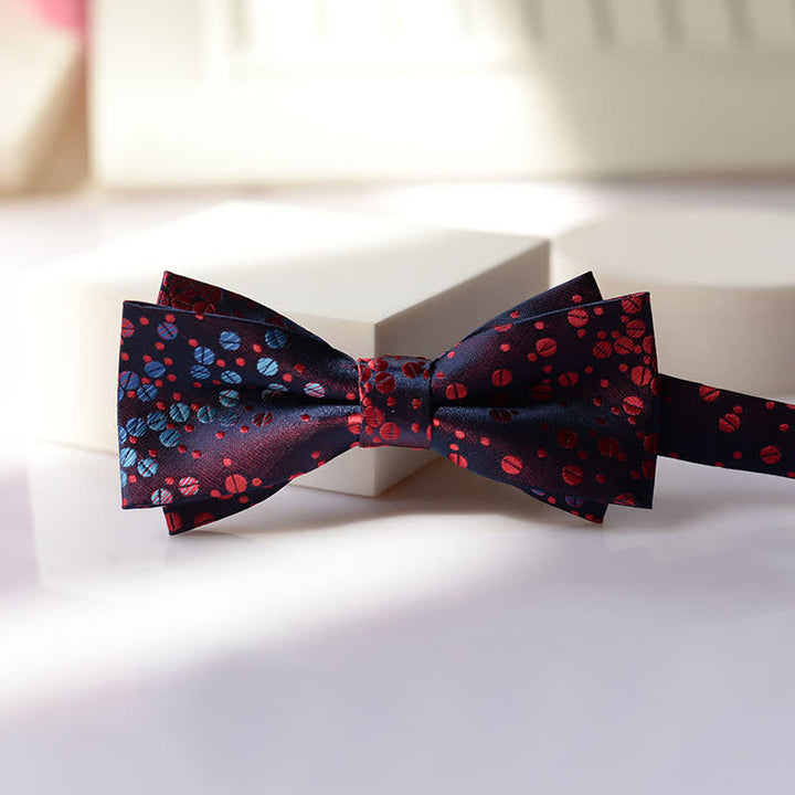 Vintage-Herrenschleife mit Paisleymuster und doppellagigem Design