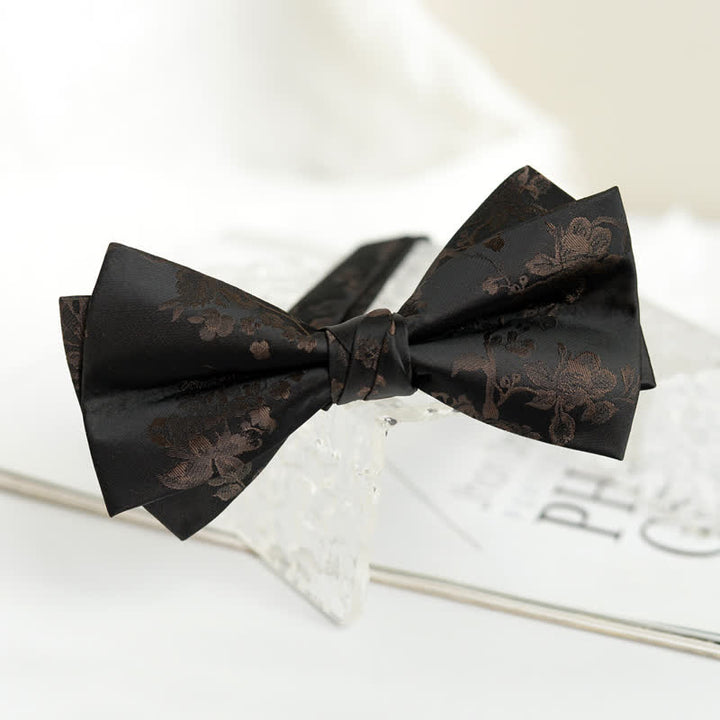 Elegante Herren-Fliege mit Irisblumenmuster