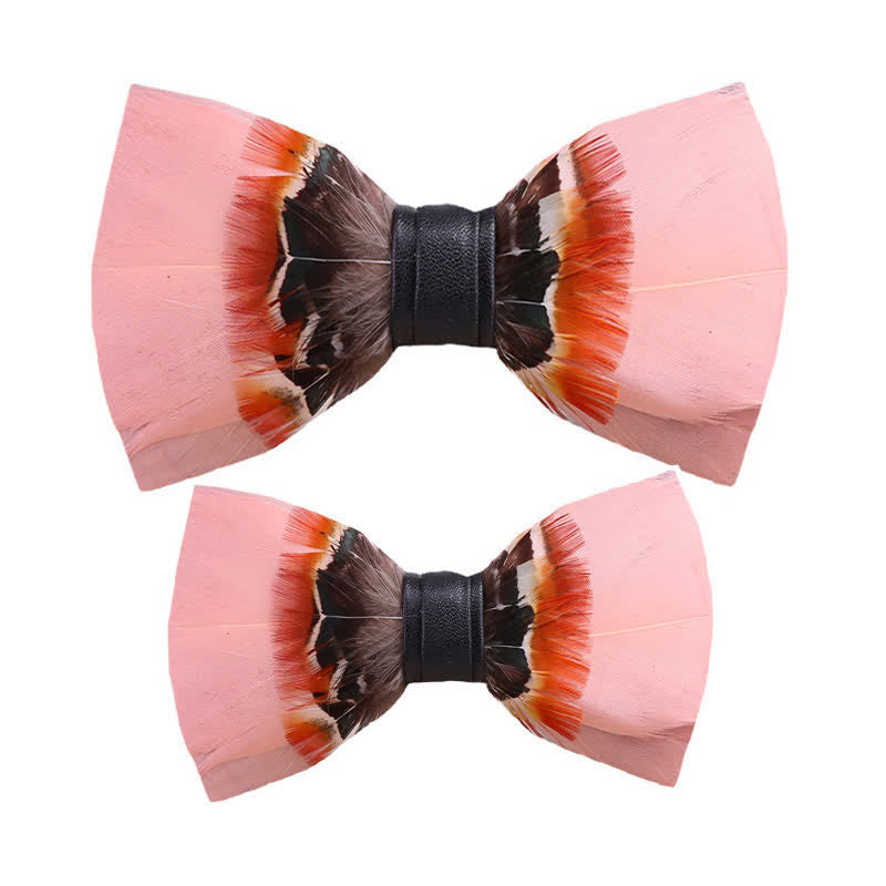 Kinder-Pop-Pink-Federfliege mit Reversnadel - Eltern-Kind-Set - image 5