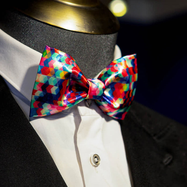 Kaleidoskop Dazzle Bunte bedruckte Fliege für Herren