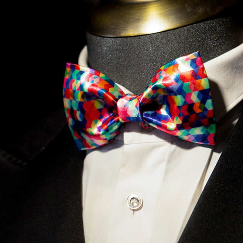 Kaleidoskop Dazzle Bunte bedruckte Fliege für Herren