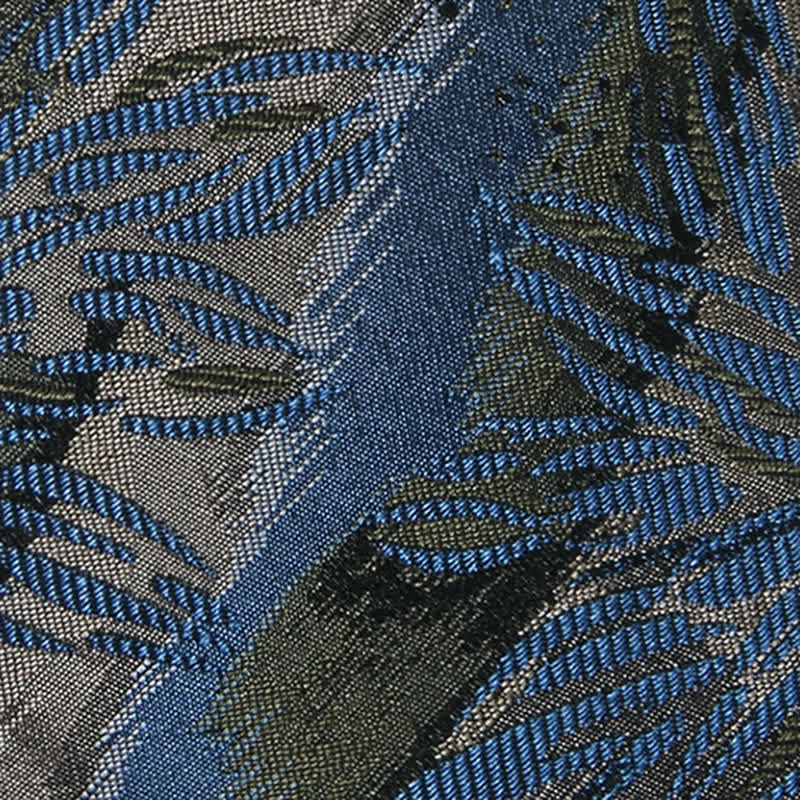 Fantastische graue und blaue florale Vintage-Krawatte für Herren