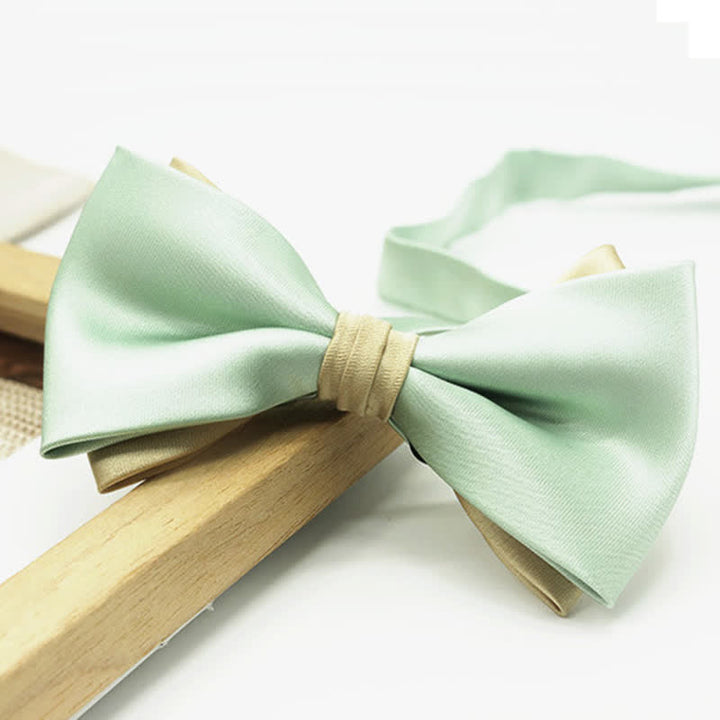 Zweiteilige doppellagige Hochzeits-Business-Fliege für Herren