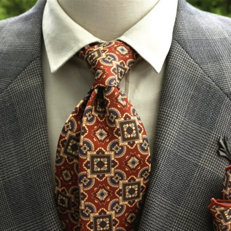 Herren Fantastisches Blumenmuster Boho Krawatte
