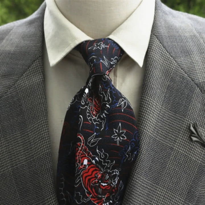 Herren Fantastisches Blumenmuster Boho Krawatte