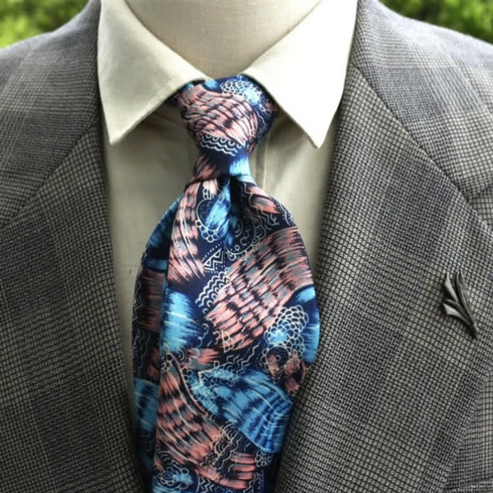Herren Fantastisches Blumenmuster Boho Krawatte