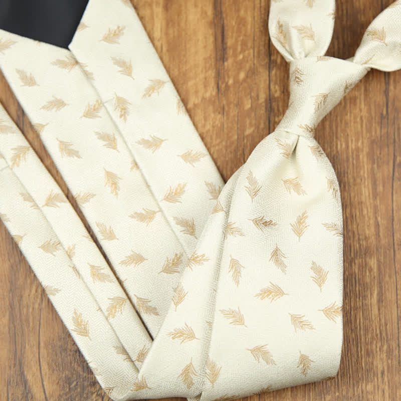 Krawatte für Männer mit klassischem Blatt-Design