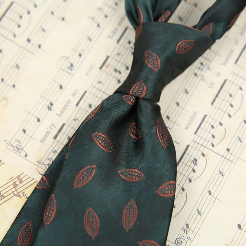 Krawatte für Männer mit klassischem Blatt-Design